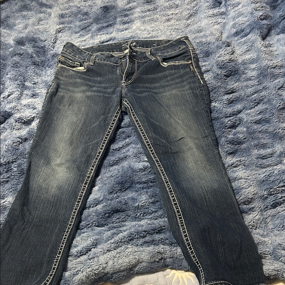 Silver suki capri